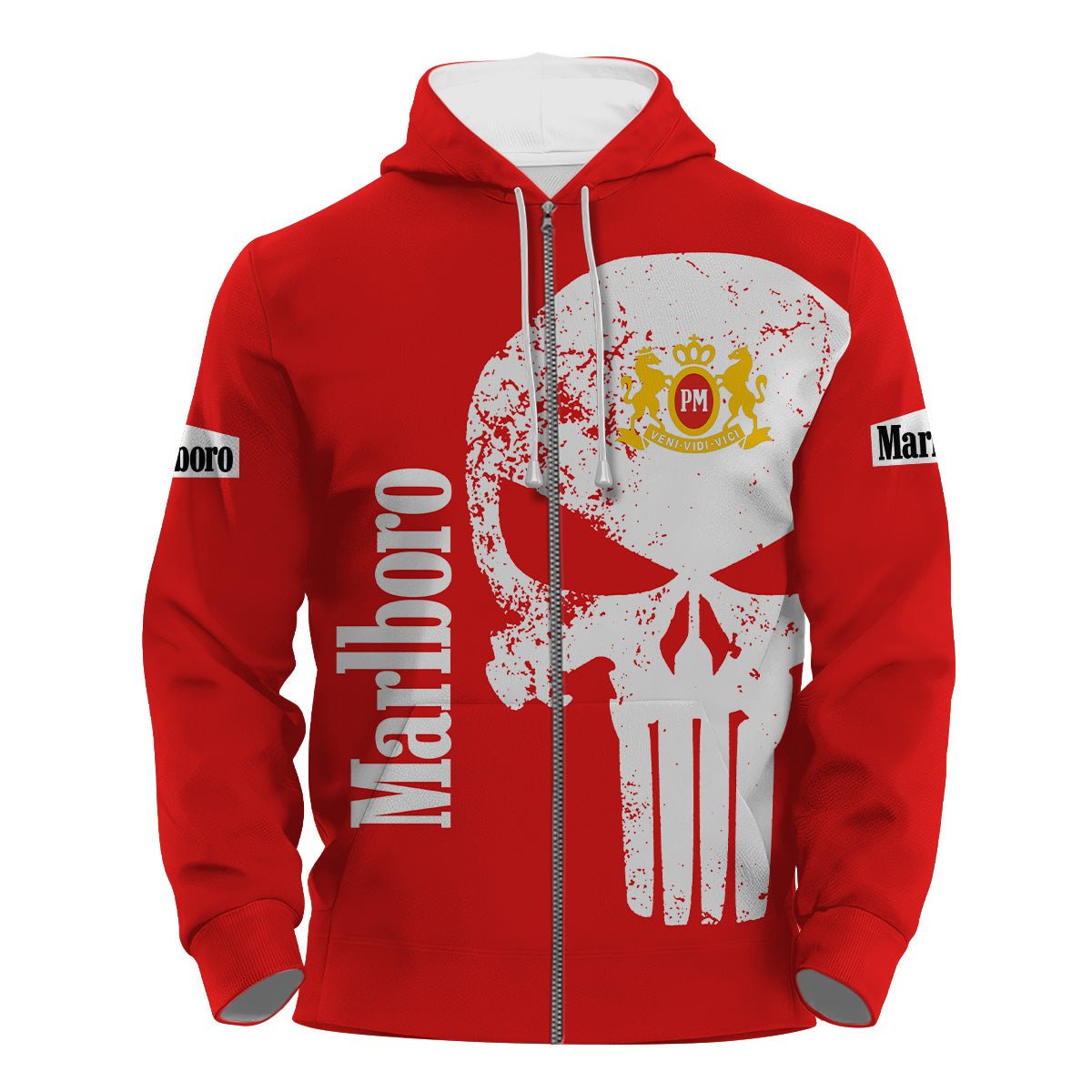 Marlboro Skull Hoodie & Zip Hoodie - Flexiquor.com