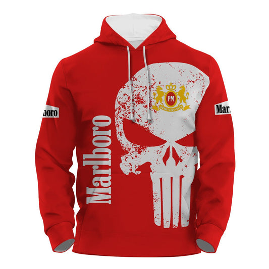 Marlboro Skull Hoodie & Zip Hoodie - Flexiquor.com