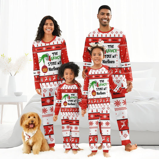 Marlboro The Grinch Stole Family Pajamas Set - Flexiquor.com