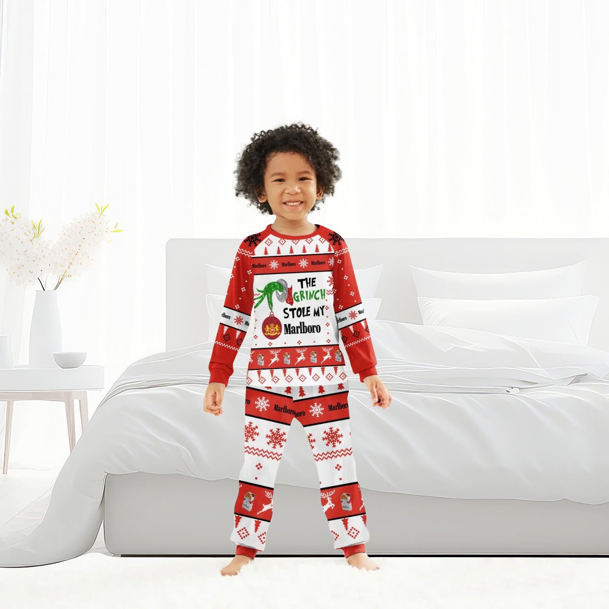 Marlboro The Grinch Stole Family Pajamas Set - Flexiquor.com