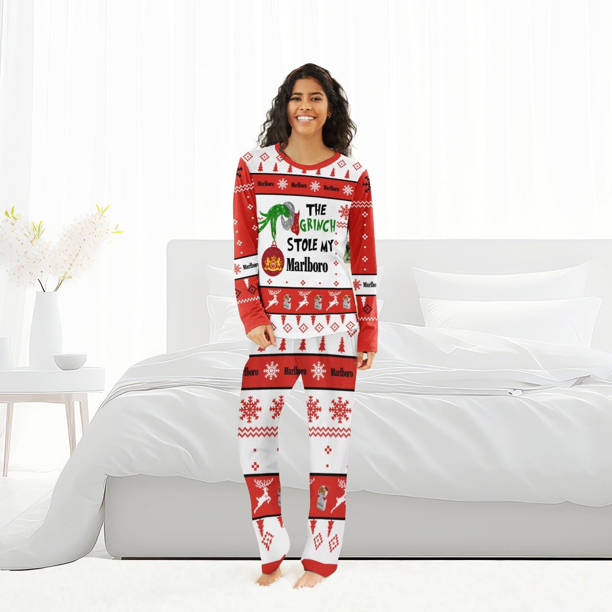 Marlboro The Grinch Stole Family Pajamas Set - Flexiquor.com