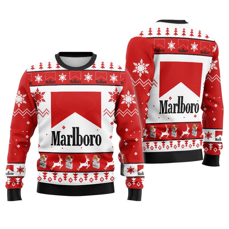 Marlboro Winter Xmas Ugly Sweater - Flexiquor.com