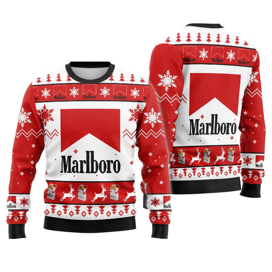 Marlboro Winter Xmas Ugly Sweater - Flexiquor.com