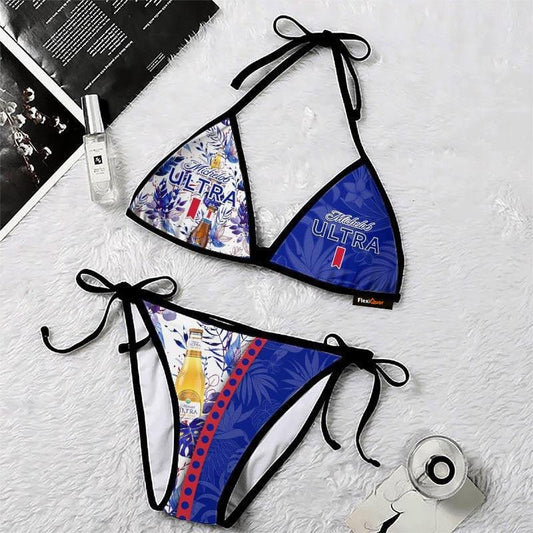 Michelob Flower Triangle Beach Bikini - Flexiquor.com