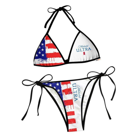 Michelob Ultra American Flag Triangle Beach Bikini - Flexiquor.com