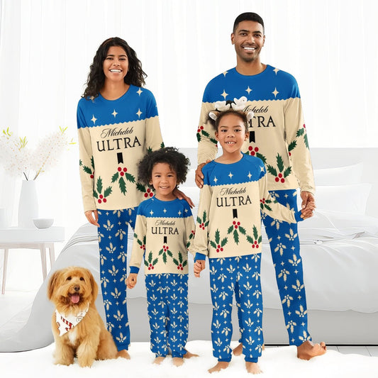 Michelob Ultra Christmas Cherry Family Pajamas Set - Flexiquor.com