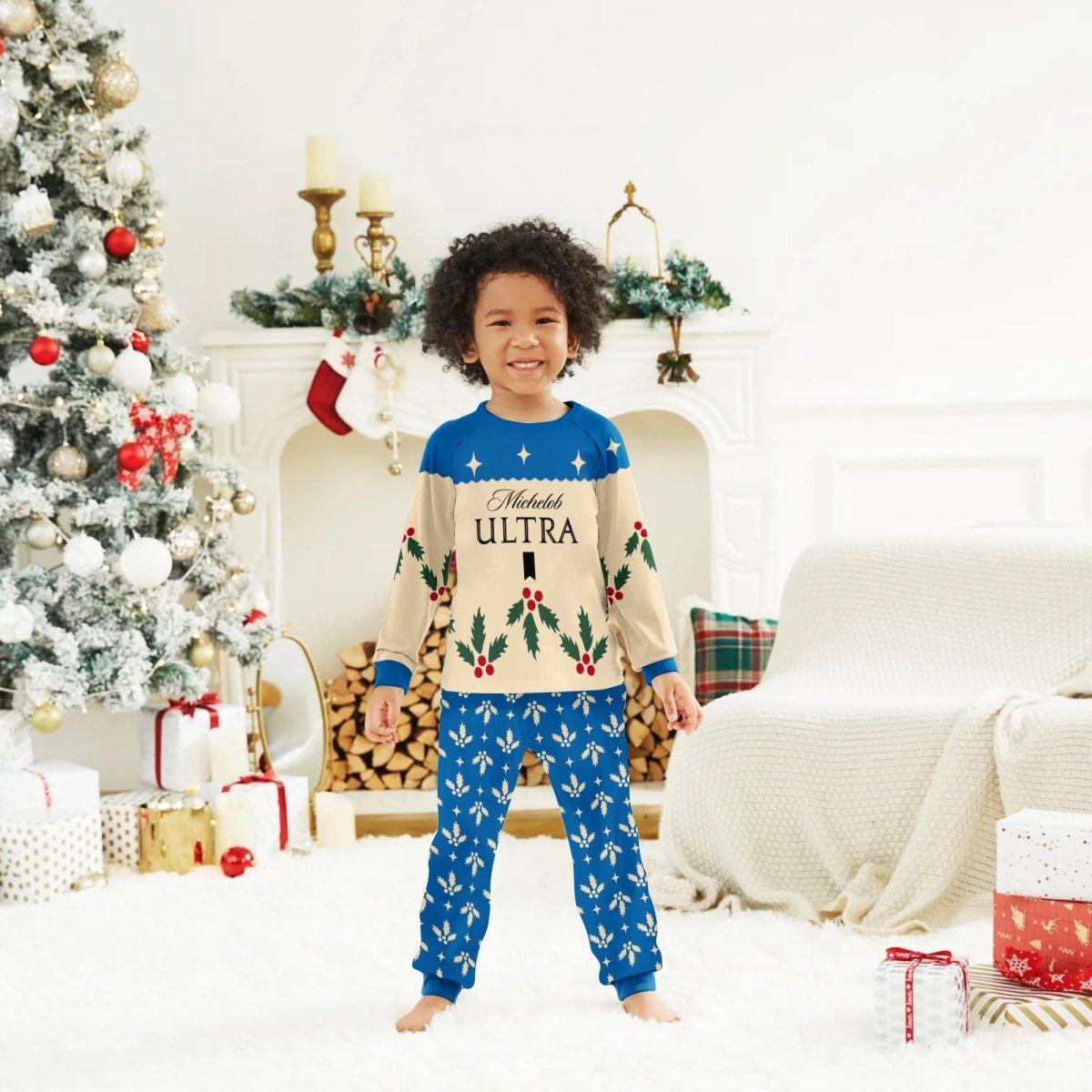 Michelob Ultra Christmas Cherry Family Pajamas Set - Flexiquor.com