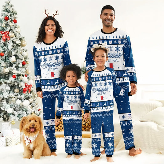 Michelob Ultra Christmas Family Pajamas Set - Flexiquor.com