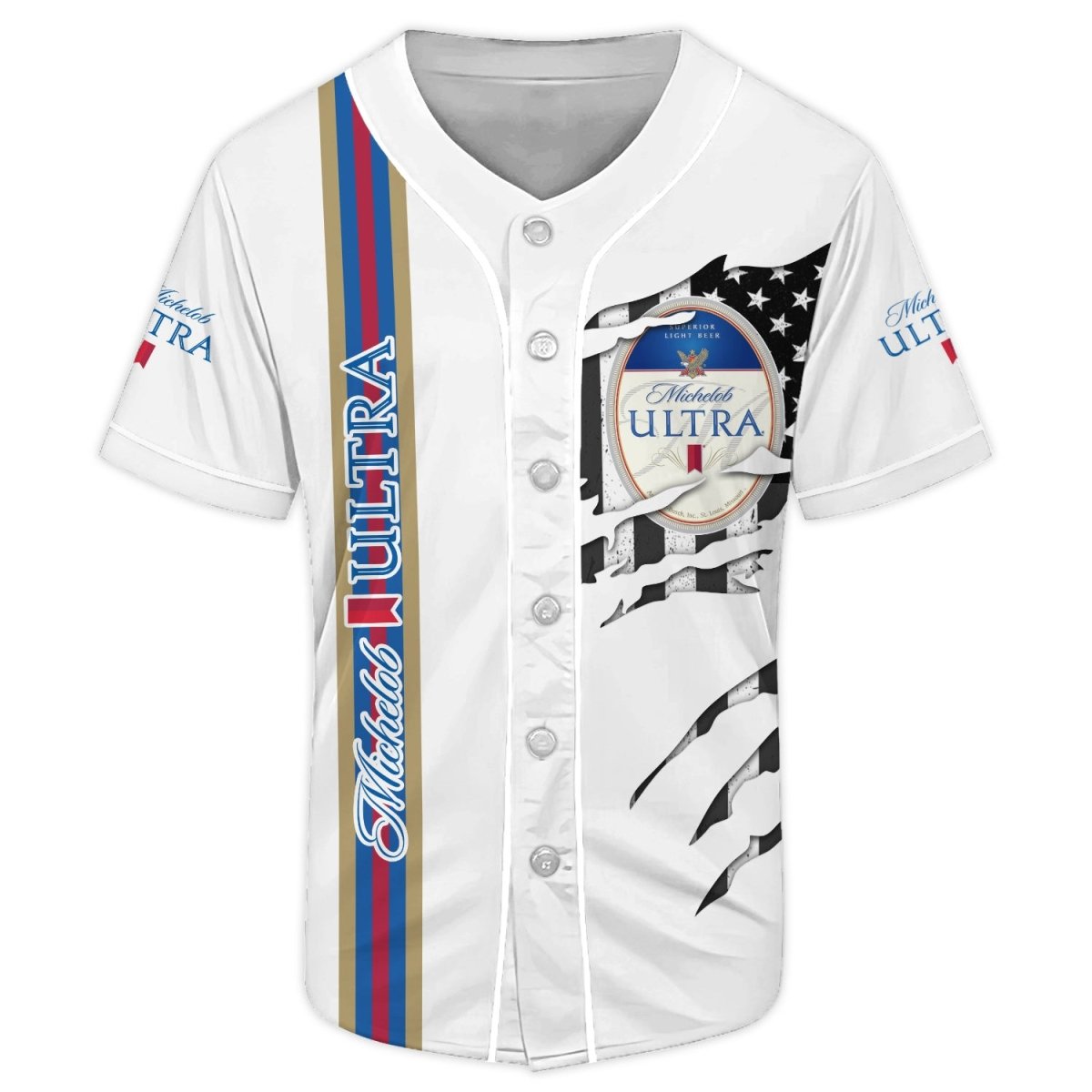 Michelob Ultra Claw Scratches Baseball Jersey - Flexiquor.com