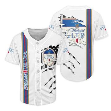 Michelob Ultra Claw Scratches Baseball Jersey - Flexiquor.com