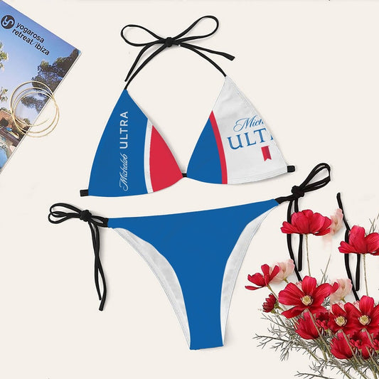 Michelob Ultra Colorblock Triangle Bikini - Flexiquor.com