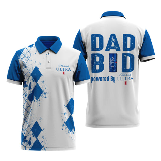 Michelob Ultra Diamond Dad Polo Shirt