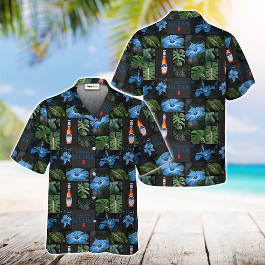Michelob Ultra Flower Hawaiian Shirt - Flexiquor.com