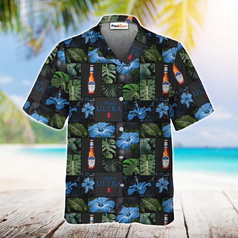 Michelob Ultra Flower Hawaiian Shirt - Flexiquor.com