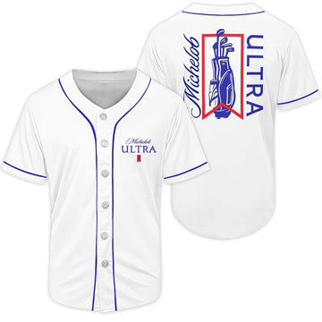 Michelob Ultra Golf Bag Baseball Jersey - Flexiquor.com