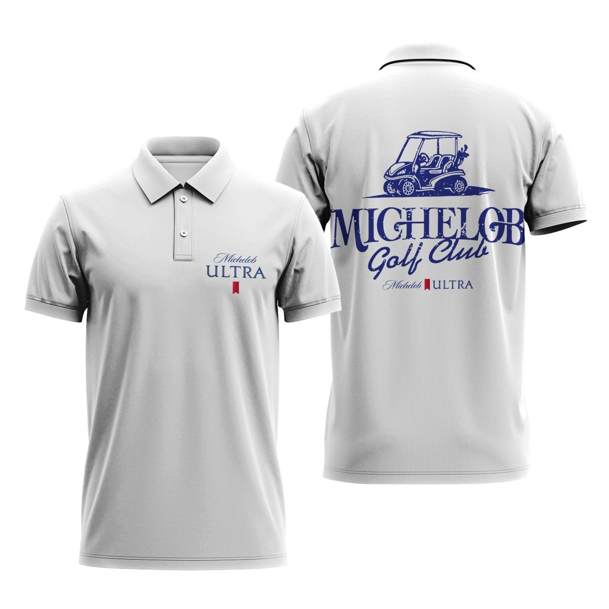 Michelob Ultra Golf Cart Polo Shirt - Flexiquor.com