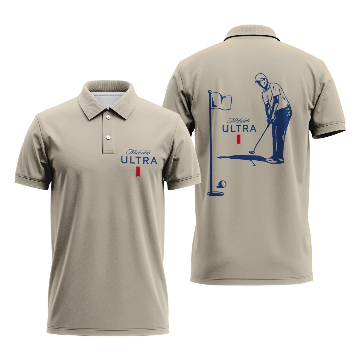 Michelob Ultra Golf Player Polo Shirt - Flexiquor.com