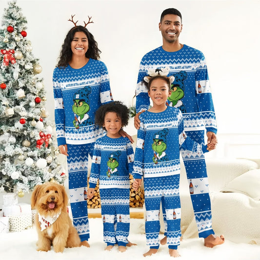 Michelob Ultra Make Grinch Happy Family Pajamas Set - Flexiquor.com