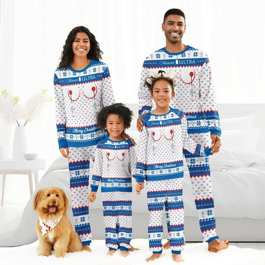 Michelob Ultra Merry Chistmas Family Pajamas Set - Flexiquor.com