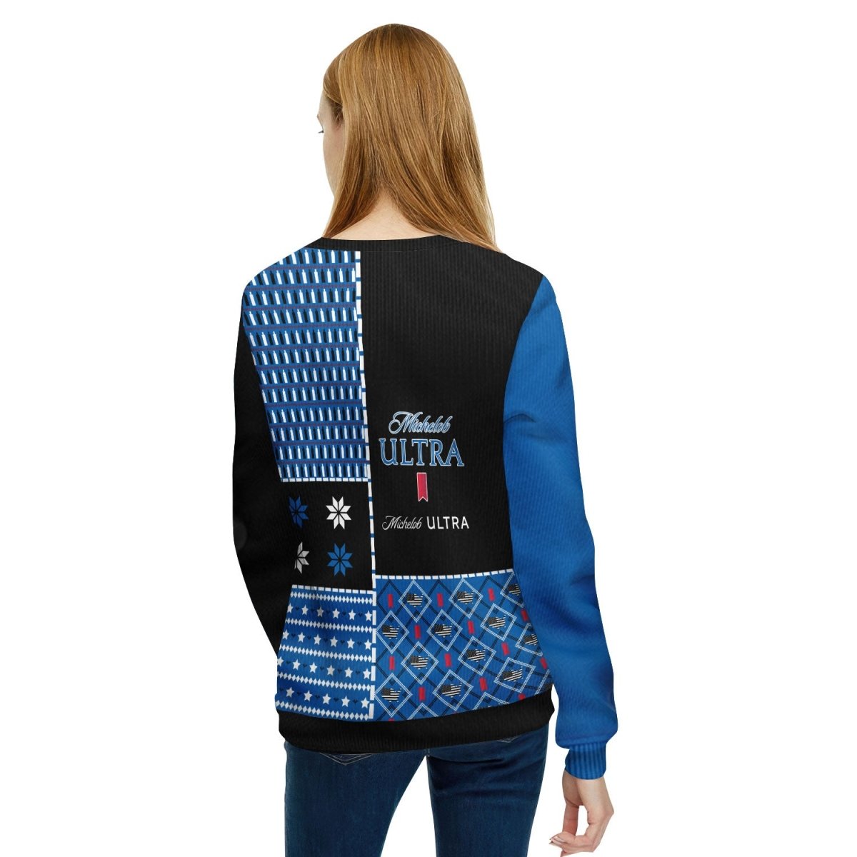 Michelob Ultra Retro Christmas Ugly Sweater - Flexiquor.com