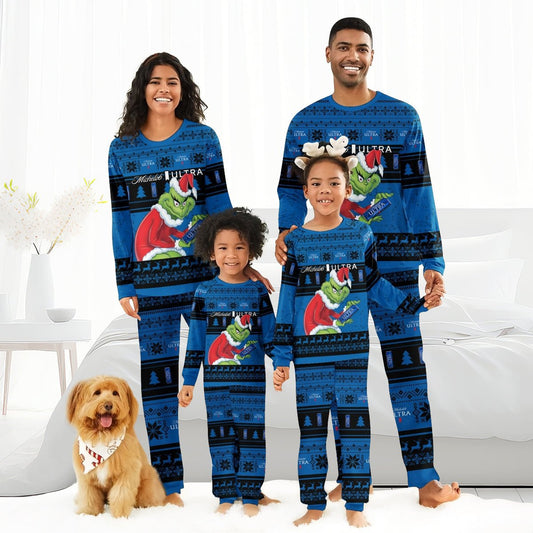 Michelob Ultra Santa Grinch Family Pajamas Set - Flexiquor.com