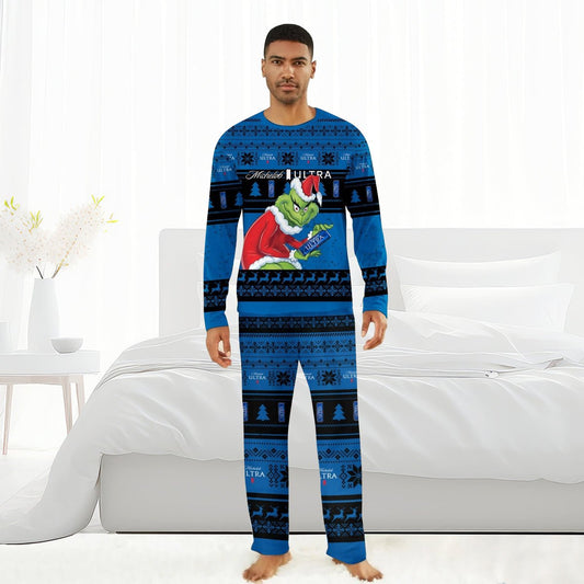 Michelob Ultra Santa Grinch Family Pajamas Set - Flexiquor.com