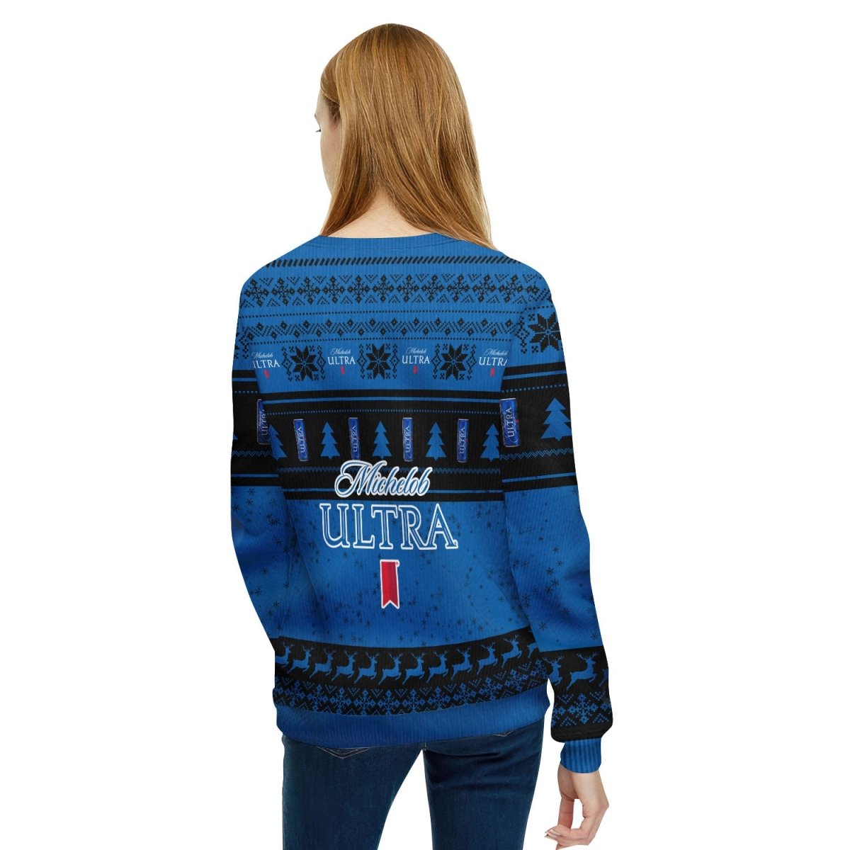 Michelob Ultra Santa Grinch Ugly Sweater - Flexiquor.com