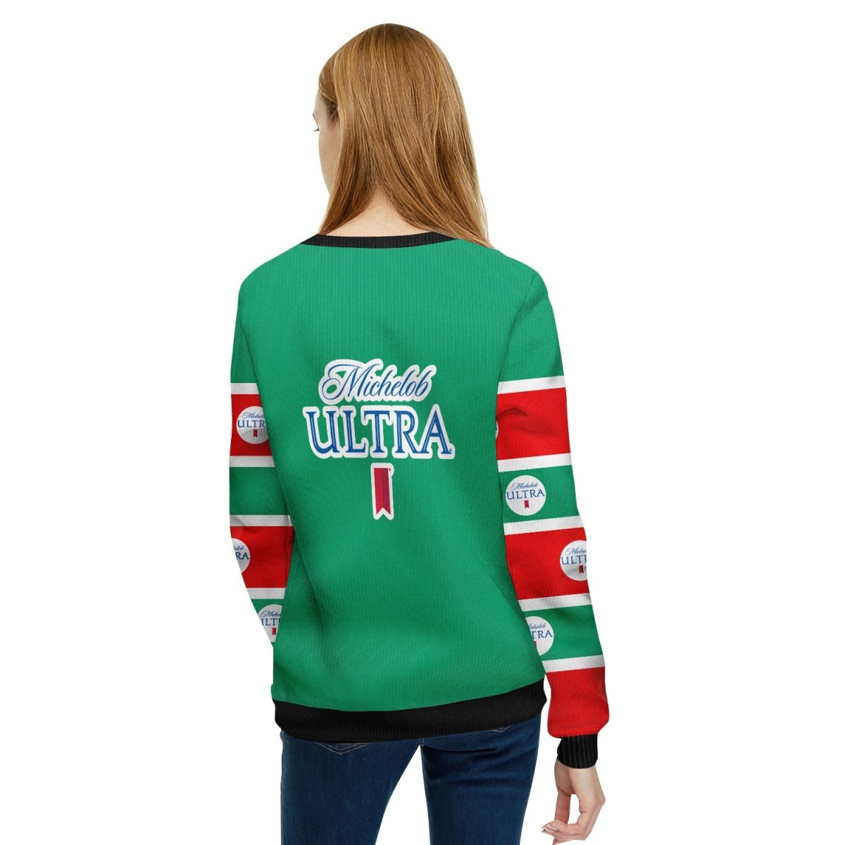 Michelob Ultra Santa Need A Beer Ugly Sweater - Flexiquor.com