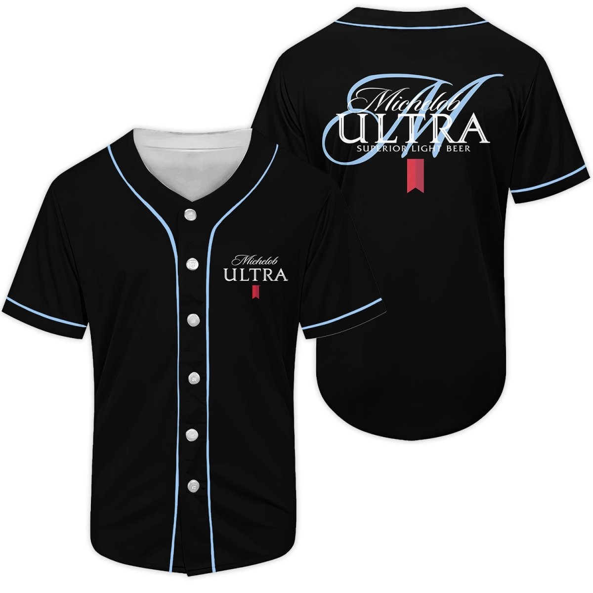 Michelob Ultra Superior Light Beer Baseball Jersey - Flexiquor.com