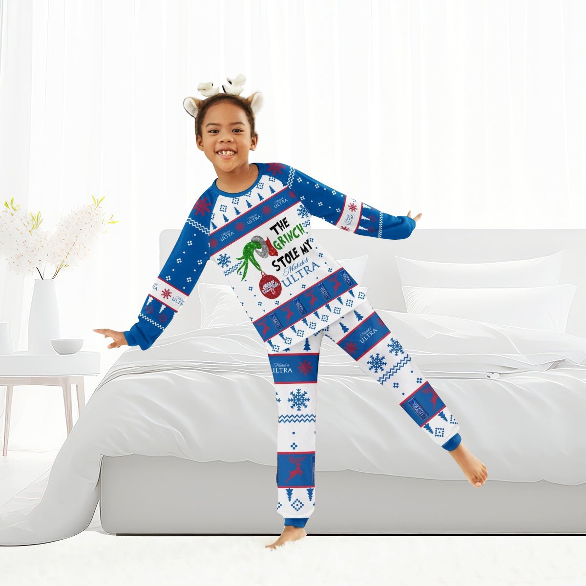 Michelob Ultra The Grinch Stole Family Pajamas Set - Flexiquor.com