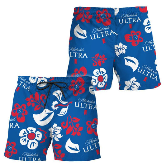 Michelob Ultra Tropical Garden Swim Trunks - Flexiquor.com