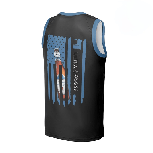 Michelob Ultra Vintage USA Flag Men's Tank Top - Flexiquor.com