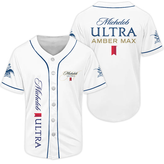 Michelob Ultra White Baseball Jersey