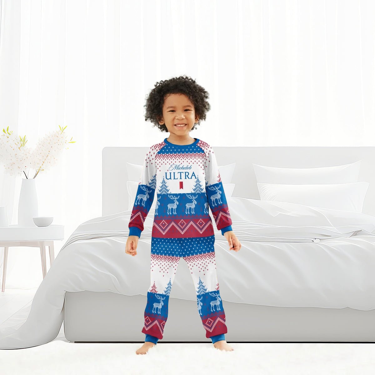 Michelob Ultra Winter Reindeer Family Pajamas Set - Flexiquor.com