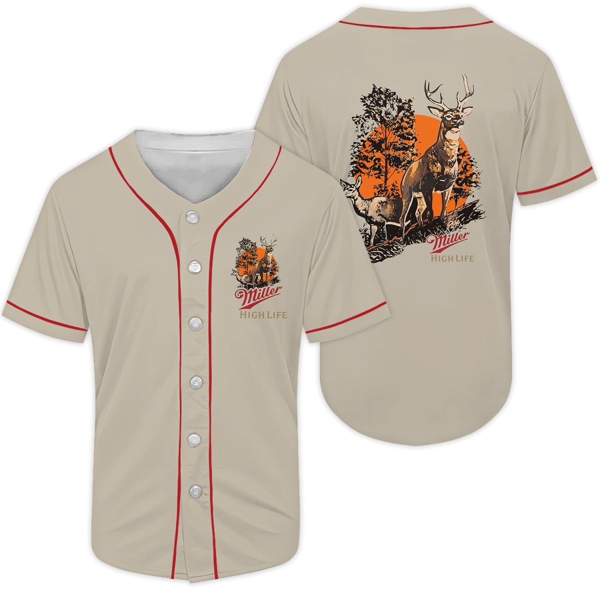 Miller High Life Deer Baseball Jersey - Flexiquor.com