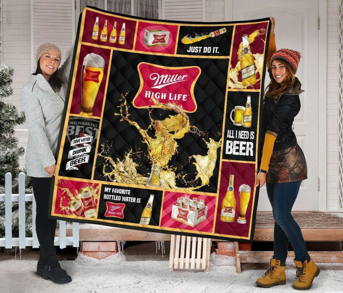 Miller High Life Flannel Blanket - Flexiquor.com