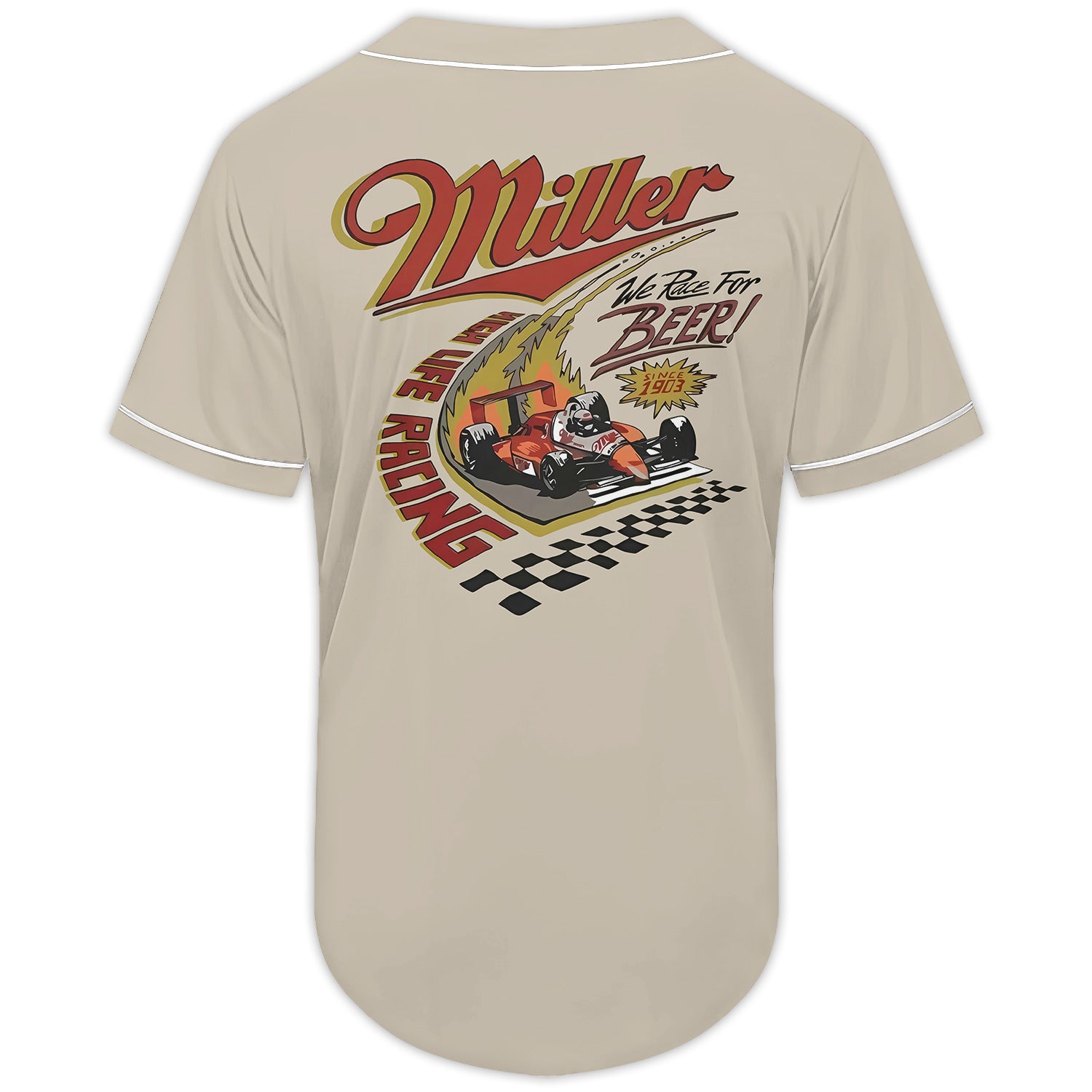 Miller High Life Racing Life Baseball Jersey