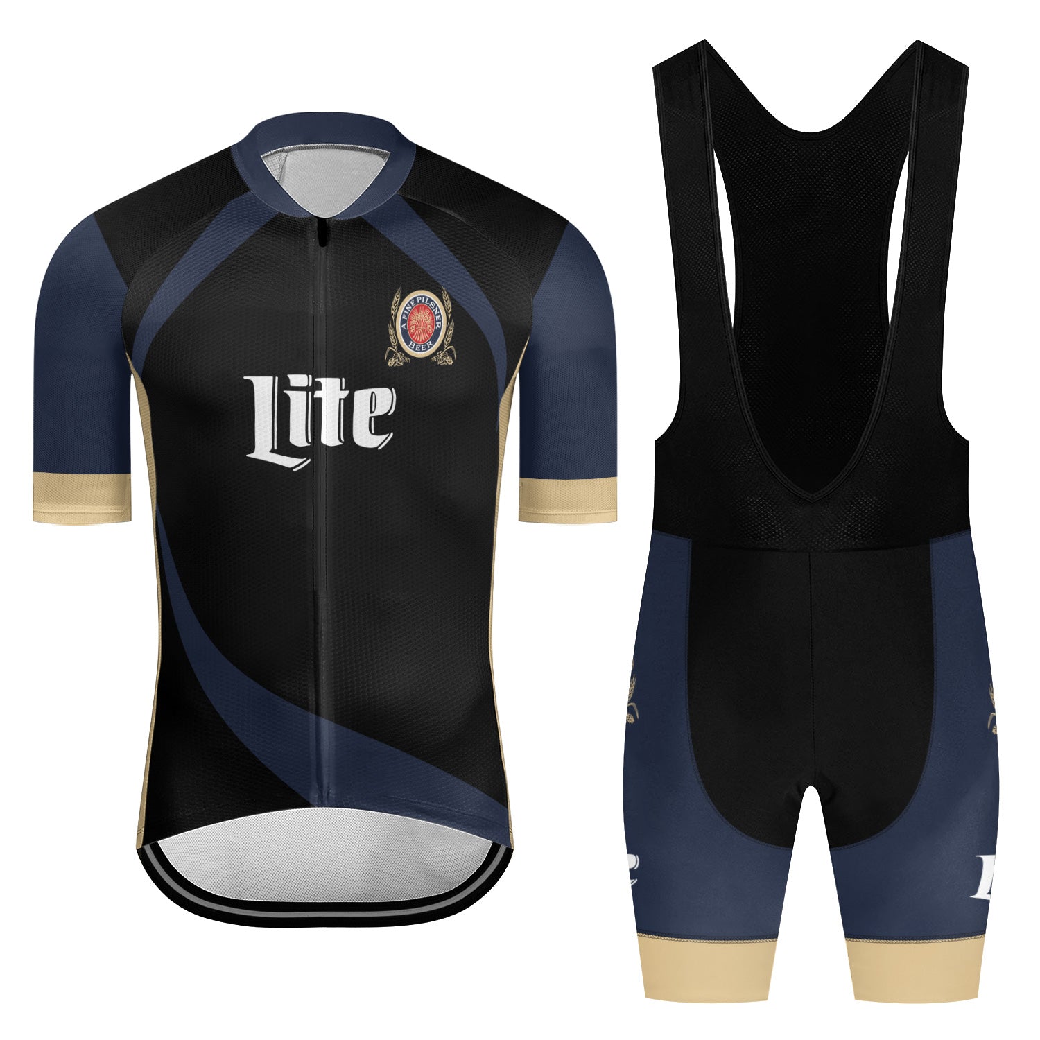 Miller Lite 1975 Men's Cycling Jersey Set - Flexiquor.com