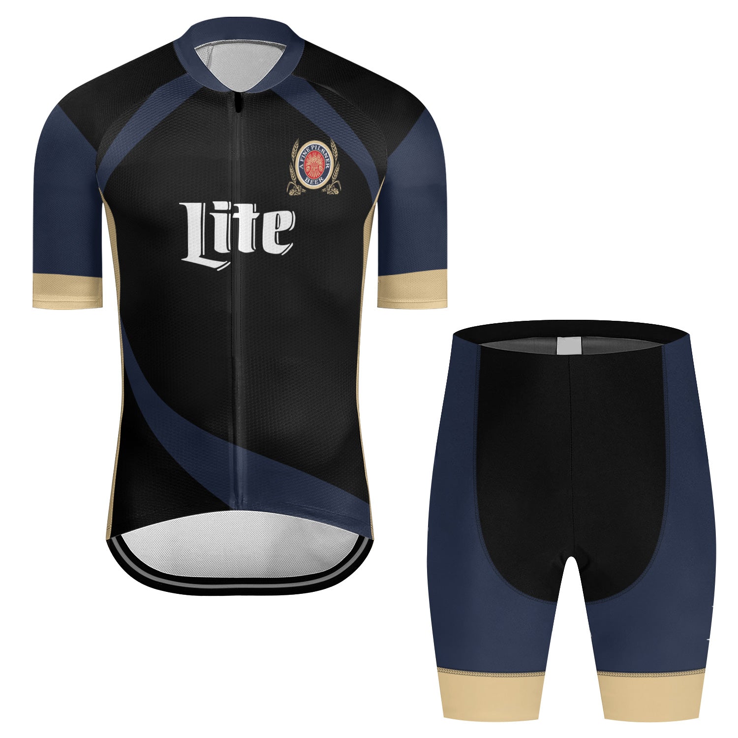 Miller Lite 1975 Men's Cycling Jersey Set - Flexiquor.com