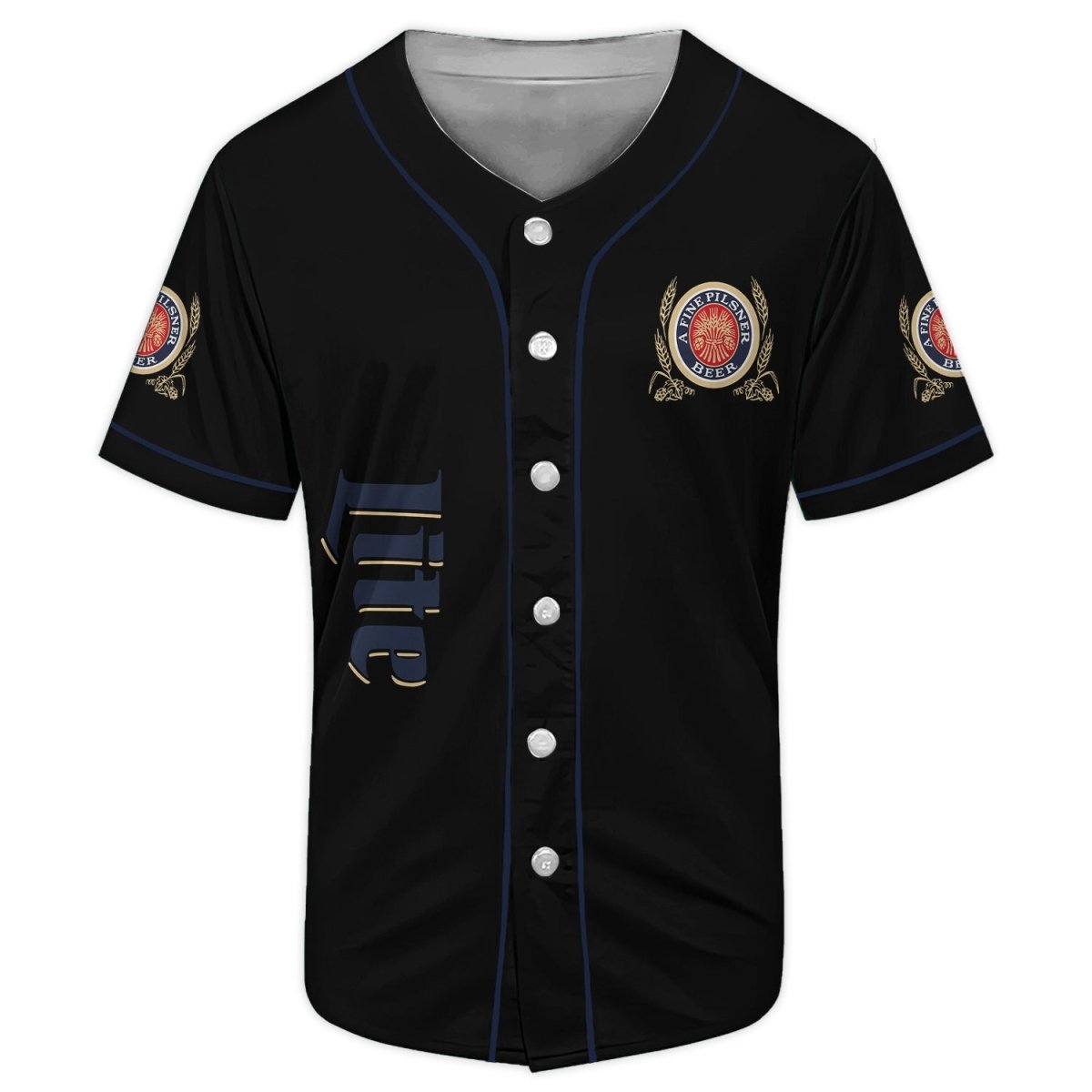 Miller Lite American Flag Baseball Jersey - Flexiquor.com