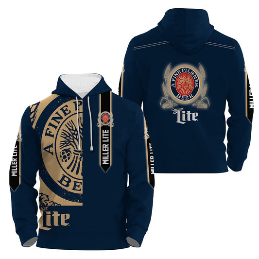 Miller Lite Classic Heritage Hoodie & Zip Hoodie - Flexiquor.com