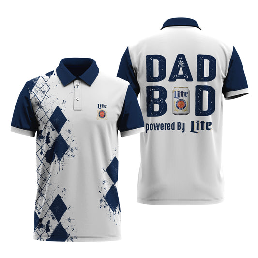 Miller Lite Diamond Dad Polo Shirt