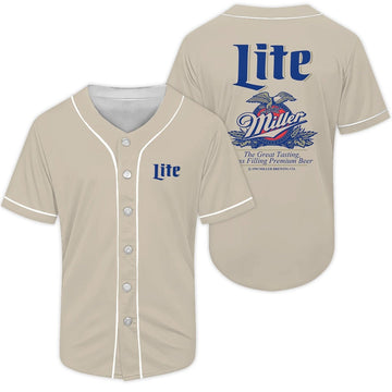 Miller Lite Eagle Baseball Jersey - Flexiquor.com