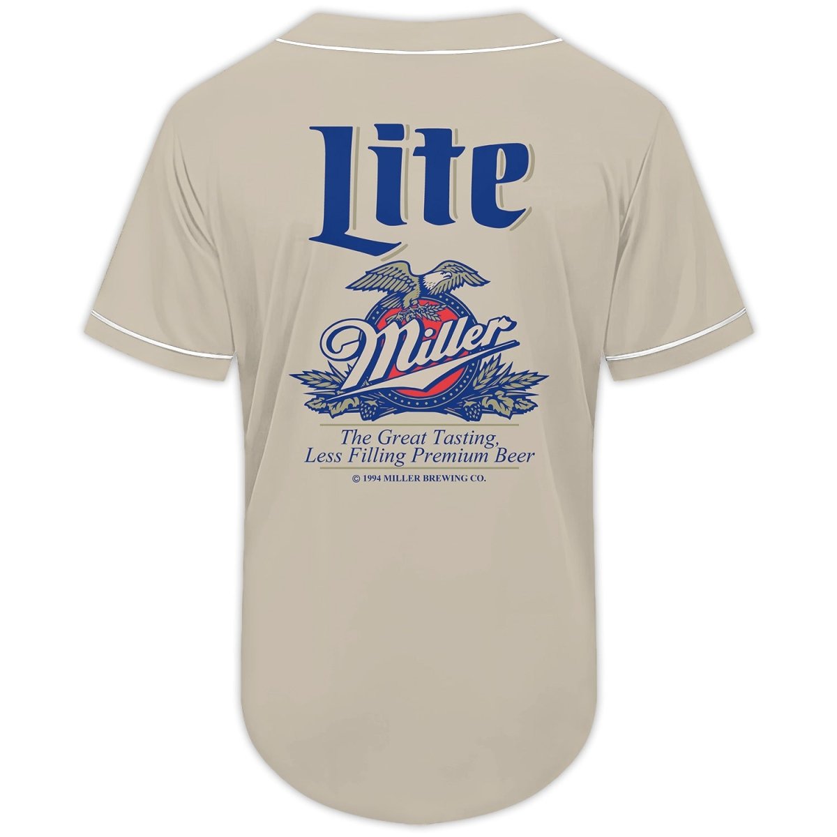 Miller Lite Eagle Baseball Jersey - Flexiquor.com