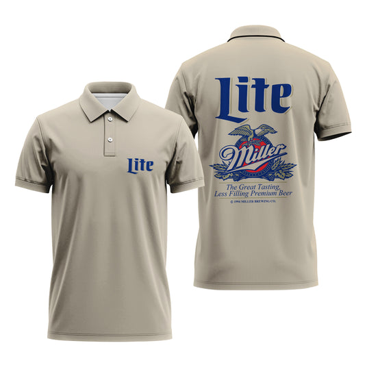 Miller Lite Eagle Polo Shirt