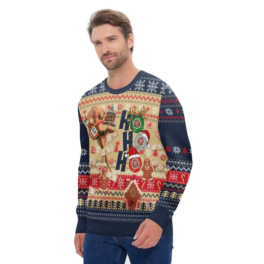 Miller Lite HoHoHo Christmas Ugly Sweater - Flexiquor.com