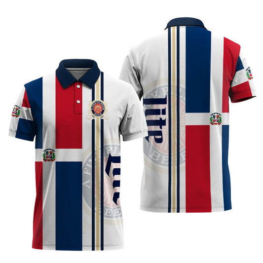 Miller Lite Island Nation Polo Shirt - Flexiquor.com