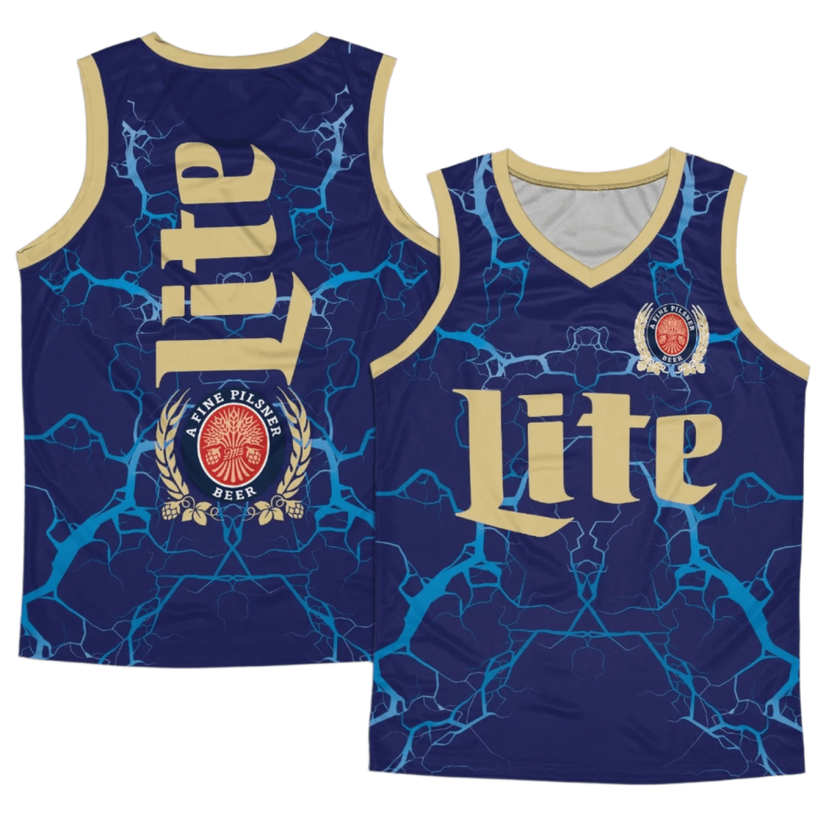 Miller Lite Lightning Strike Men's Tank Top - Flexiquor.com