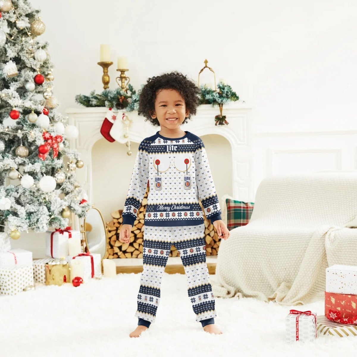 Miller Lite Merry Chistmas Family Pajamas Set - Flexiquor.com