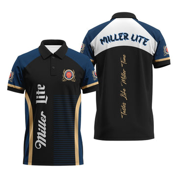 Miller Lite Tastes Like Miller Time Polo Shirt - Flexiquor.com